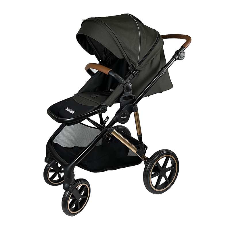 Lujoso cochecito de bebé de alta vista portátil plegable ajustable cochecito de bebé RA-U08